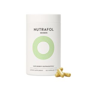 nutrafol women’s hair growth supplements, ages 18 44, clinically proven for visibly thicker and stronger hair, dermatologist recommended – 1 month supply