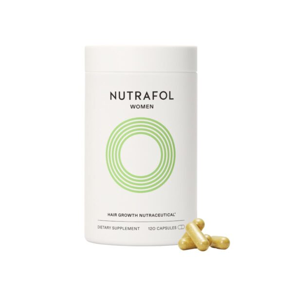 nutrafol women’s hair growth supplements, ages 18 44, clinically proven for visibly thicker and stronger hair, dermatologist recommended – 1 month supply