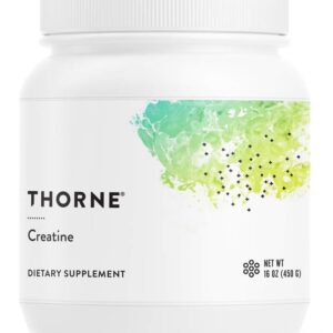 thorne creatine – creatine monohydrate, amino acid powder – support muscles, cellular energy and cognitive function – gluten free, keto – nsf certified for sport – 16 oz – 90 servings
