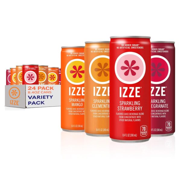 izze sparkling water juice beverage blend, dawn variety pack