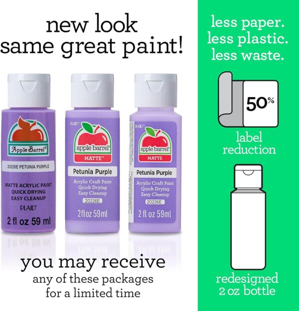 apple barrel acrylic paint in assorted colors (2 oz), 20501, bright red