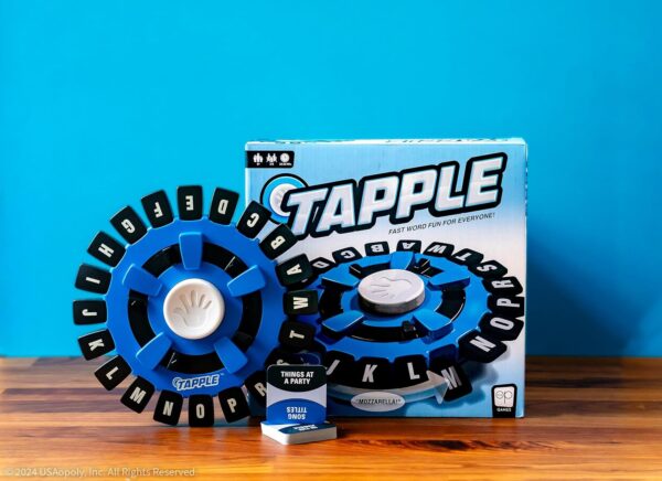usaopoly tapple word game | fast paced family board game