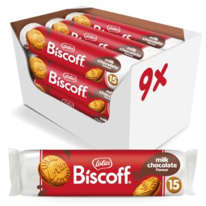 lotus biscoff sandwich cookies, milk chocolate cream