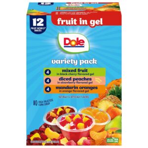 dole diced peaches, mandarin oranges, mixed variety pack