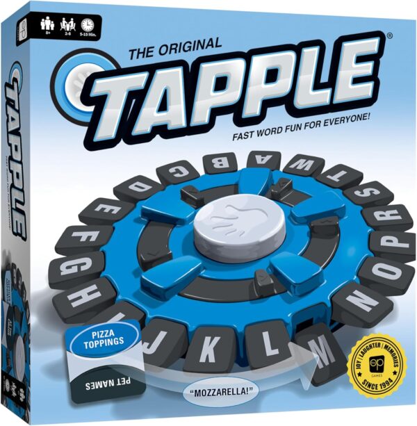 usaopoly tapple word game | fast paced family board game