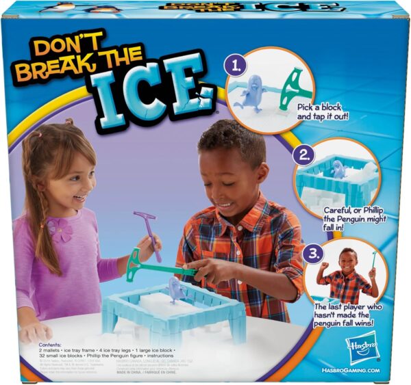 hasbro gaming don’t break the ice preschool game, board games for kids ages 3 and up