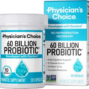 physician's choice probiotics 60 billion cfu 10 strains prebiotics