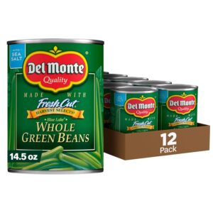 del monte canned whole green beans, 14.5 ounce (pack of 12)