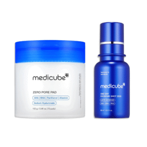 medicube daily toner pads with exosome 2000 for pore care: medicube zero pore pads 2.0 and zero exosome shot 2,000 ppm spicule facial serum