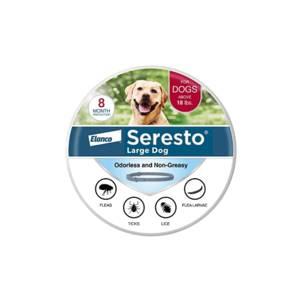 seresto large dog vet recommended flea & tick treatment & prevention collar for dogs