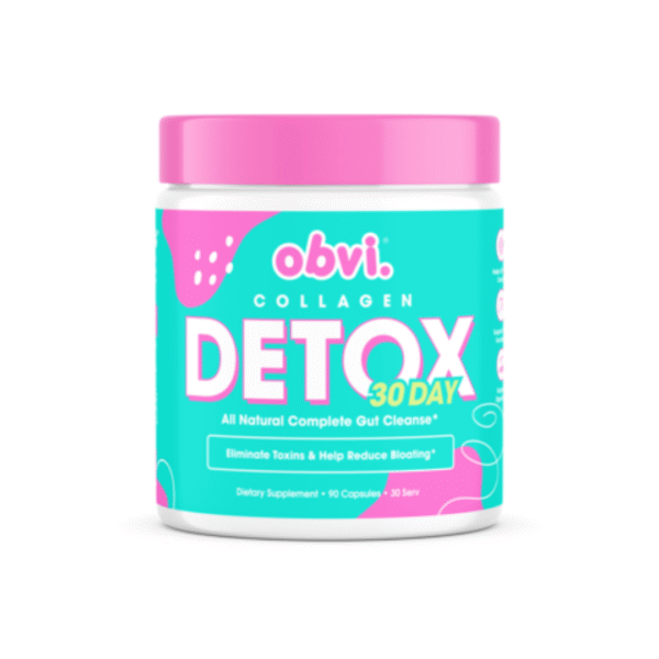 obvi detox colon cleanse supplement | promotes digestive and gut health, bloating relief, helps remove toxins | immune support with milk thistle, psyllium…