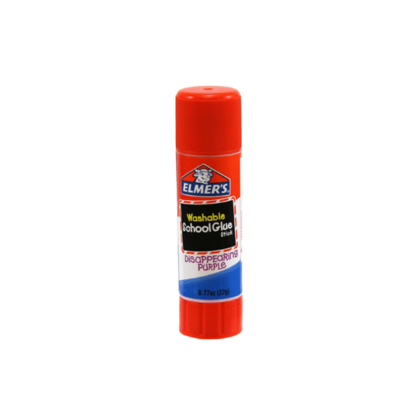 elmer’s disappearing purple school glue sticks, washable, 22 grams, 3 count