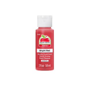 apple barrel acrylic paint in assorted colors (2 oz), 20501, bright red